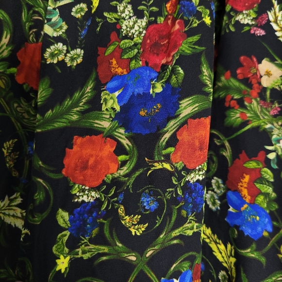 ALICE & OLIVIA Chelsea Palace Smocked Neck Floral Halter Mini Dress Sz.0 (NWT) - Picture 13 of 15